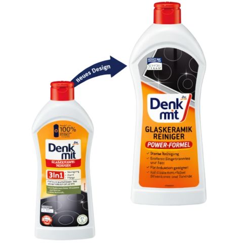 Dung Dịch Vệ Sinh Mặt Kính Bếp Từ Denkmit 3in1 300ml - Giúp Tẩy Dầu Mỡ, Làm Sạch Bề Mặt Kính - Hàng Nội Địa Đức