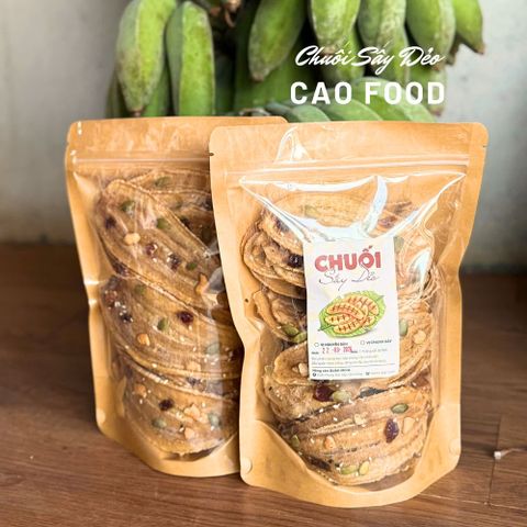 300gr Chuối sấy dẻo mixed hạt siêu ngon từ chuối chín cây sạch tự nhiên, món ăn vặt hấp dẫn an toàn cho mọi lứa tuổi