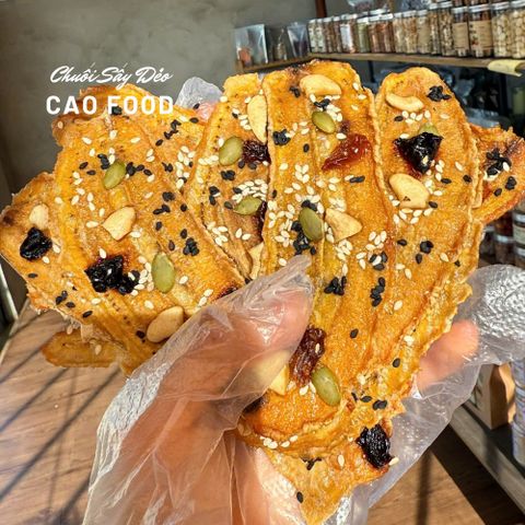 300gr Chuối sấy dẻo mixed hạt siêu ngon từ chuối chín cây sạch tự nhiên, món ăn vặt hấp dẫn an toàn cho mọi lứa tuổi