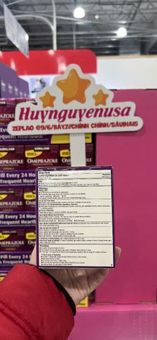 Kirkland Omeprazole 42 Viên của Mỹ - Giảm axit 24HR - Hỗ trợ  nôn trớ thường xuyên