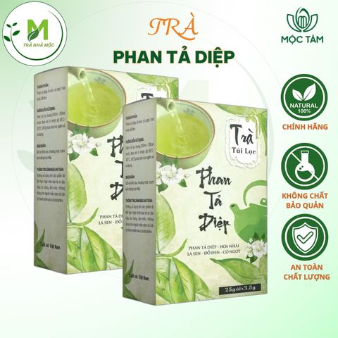 Trà Phan Tả Diệp Mộc Tâm- Hỗ Trợ Tiêu Hóa, Nhuận Tràng, Thanh Lọc Cơ Thể- Hộp 25 gói x 3,5g