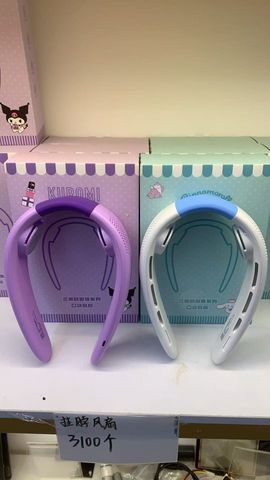 {Order giao 10/4} Quạt Đeo Cổ Di Động (Portable Neck Fan) phiên bản Sanrio (Cinnamoroll và Kuromi).
