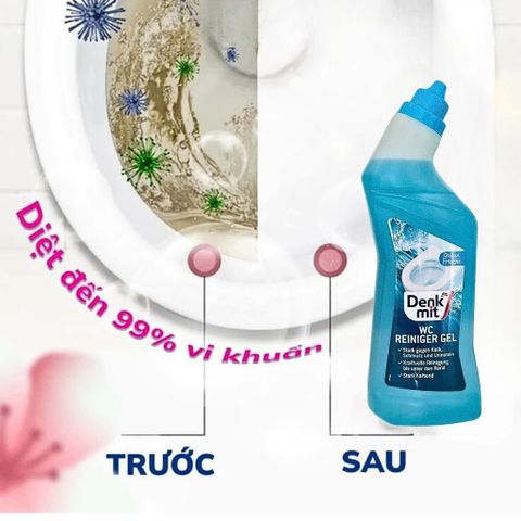 Nước Tẩy Bồn Cầu Denkmit Đức Gel Tẩy Cặn Vôi 750ml/1L