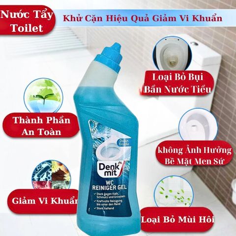 Nước Tẩy Bồn Cầu Denkmit Đức Gel Tẩy Cặn Vôi 750ml/1L