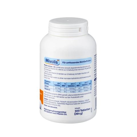 Viên uống Calcium + D3 Mivolis Đức 300 viên