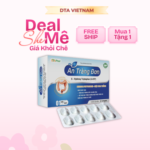 Viên Uống An Tràng Đơn Hỗ Trợ Giảm Đau Bụng, Đầy Bụng, Tiêu Chảy - Hộp 30 Viên Thực Phẩm Chức Năng Hỗ Trợ Tiêu Hóa