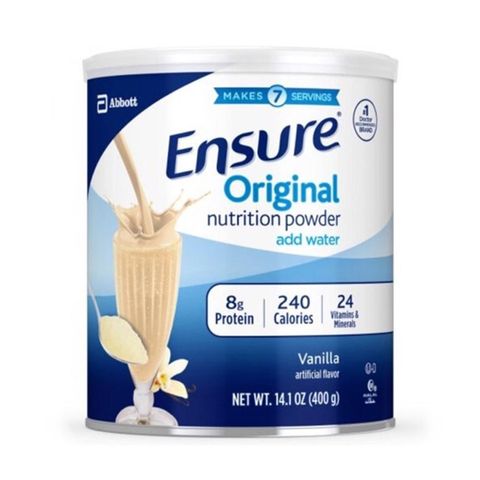 Sữa Bột Ensure Powder 400g - Thực phẩm dinh dưỡng bổ sung cho người già, trẻ em kén ăn, hỗ trợ tăng cường sức khỏe, hương vị vani thơm ngon