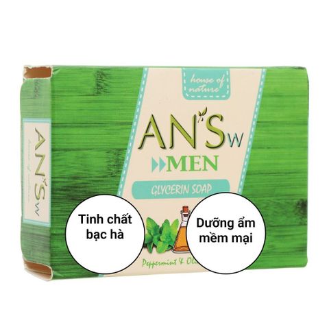 Xà Phòng Thiên Nhiên AN’Sw Bạc Hà [Men]