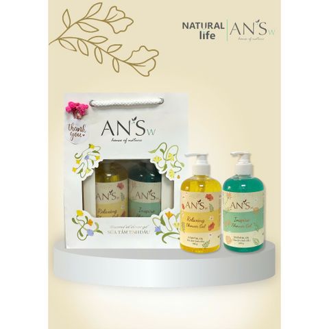 COMBO 10 Set Hộp Quà Tặng Combo Gel Tắm, Xà Phòng AN'Sw Tặng 20/10, 20/11, Noel, Tết, Valentine, 8/3