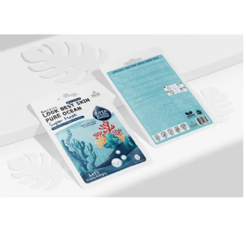 COMBO 3 MIẾNG MẶT NẠ DƯỠNG DA HNB LOOK BEST SKIN PURE OCEAN SUPER MASK