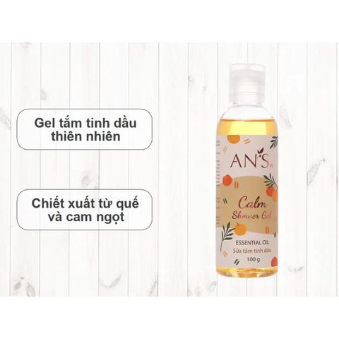 Sữa Tắm Tinh Dầu AN'Sw 100g - Mini du lịch - Dạng gel - Dưỡng ẩm và sáng mịn da