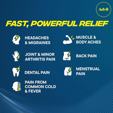 Viên Nang Mềm Advil Liqui-Gels Ibuprofen 200mg - Hỗ Trợ Giảm Đau, Hạ Nhiệt Nhanh Chóng - Mỹ