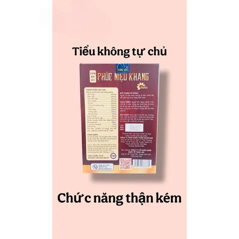 Viên uống PHÚC NIỆU KHANG dùng cho người tiểu đêm,tiểu nhiều lần không tự chủ,chức năng thận kém(Chai 30viên)