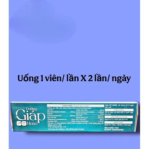 Viên uống Dưỡng Giáp Hoàn hỗ trợ giảm sự phát triển u tuyến giáp lành tính (Hộp 30 viên)