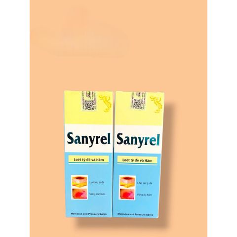 Xịt hỗ trợ loét tỳ đè và hăm da Sanyrel dùng cho người bệnh nằm lâu hay vệ sinh vết thương hở(Chai 50ml)