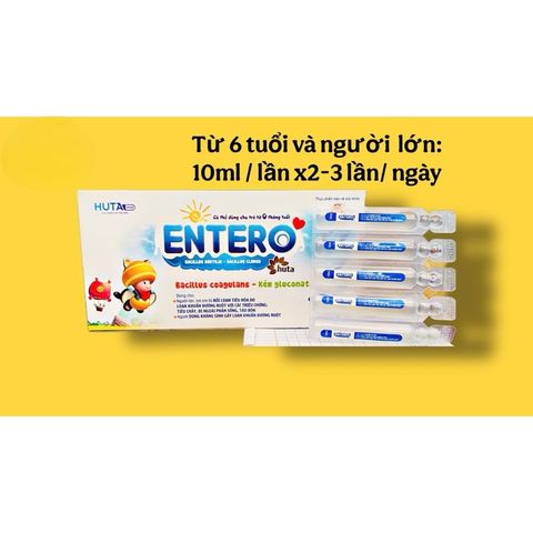 Men vi sinh Entero dùng được cho bé sơ sinh hỗ trợ giảm rối loạn đường ruột(Hộp 20 ống)