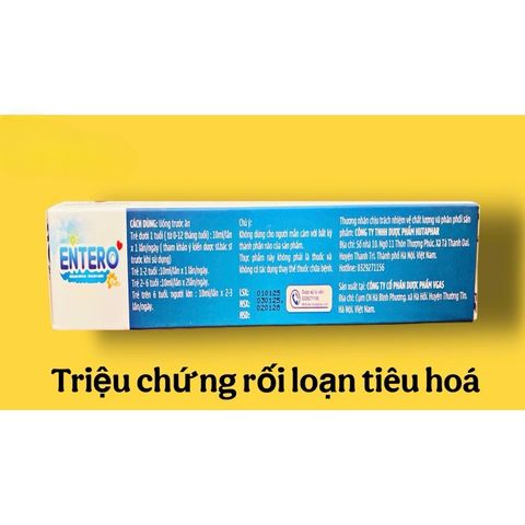 Men vi sinh Entero dùng được cho bé sơ sinh hỗ trợ giảm rối loạn đường ruột(Hộp 20 ống)