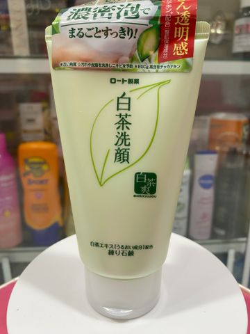 Sữa rửa mặt Rohto Shirochasou Green Tea Facial Cleanser chiết xuất trà xanh hỗ trợ làm sạch da