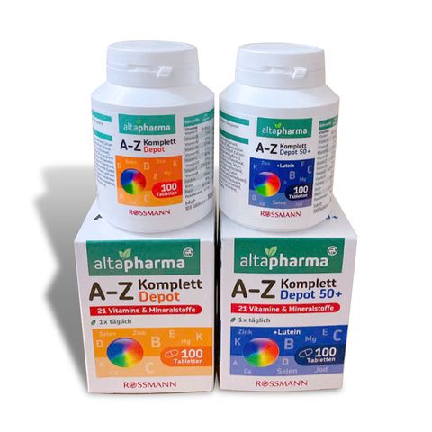Vitamin tổng hợp Altapharma A-Z Depot Đức 100 viên