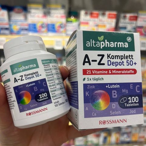 Vitamin tổng hợp Altapharma A-Z Depot Đức 100 viên