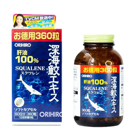 Dầu gan cá mâp Orihiro Squalene Japan 360 viên