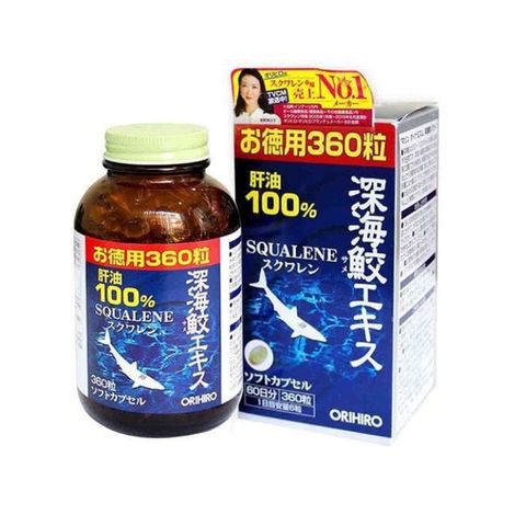 Dầu gan cá mâp Orihiro Squalene Japan 360 viên