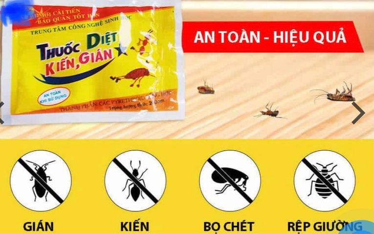 5 _ 10 _ 20 gói bột rắc diệt kiến ,gián sinh học, hàng việt nam, gói 20 gram 