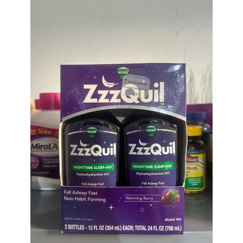siro ZzzQuil Nighttime Sleep 354ml Mỹ 643992