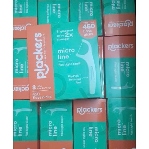 Bill Mỹ- TĂM CHỈ NHA KHOA PLACKERS MICRO MINT