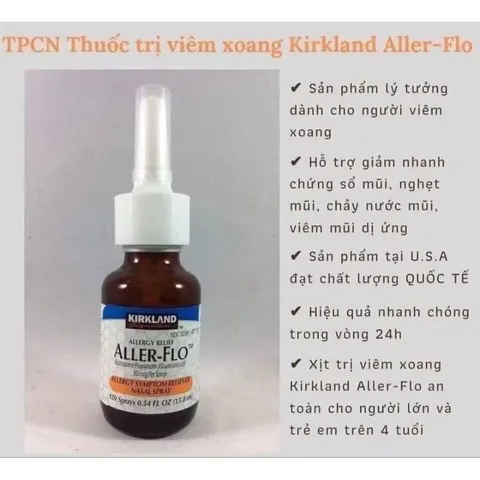 Set 5 chai Xịt Mũi All-er-Flo Kirkland của Mỹ date mới nhất