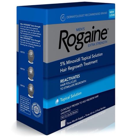 [ LA ] Tinh chất mọc tóc cho nam Men's Rogaine 5% Minoxidil Solution 3x60ml (dạng dung dịch)