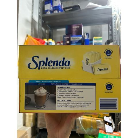 Đường ăn kiêng Splenda Zero Calorie Sweetener của Mỹ date 2027