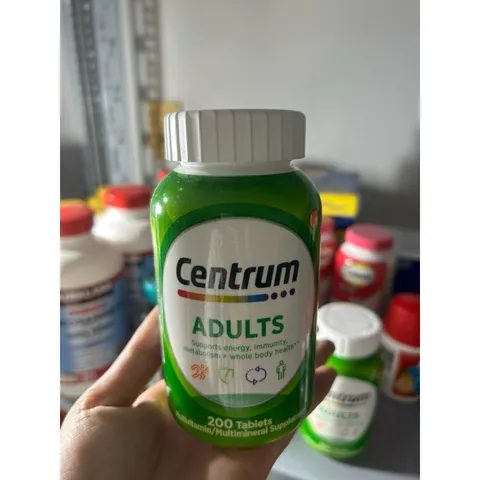 Vitamin tổng hợp dành cho Người lớn < 50 tuổi, 200 viên - Centrum Adults Multivitamins 644012