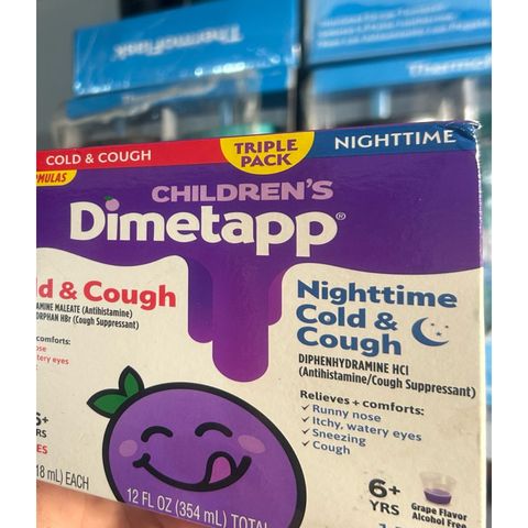 🇺🇸 SET Siro cho trẻ em cảm và ho Dimetapp Children’s Cold & Cough Day & Night-SET 3chai
