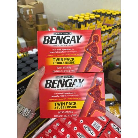 Hộp đựng set 2 tuýp kem BEN - GAY mỗi tuýp 113g của Mỹ