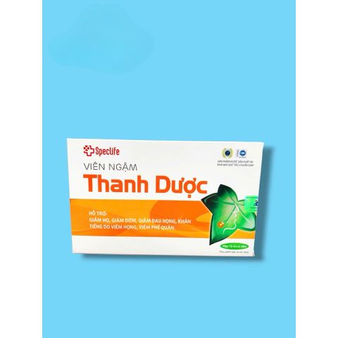Kẹo ngâm Thanh Dược hỗ trợ giảm đau rát họng,tan đàm,ấm phổi(Hộp 15vỉ)