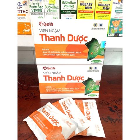 Kẹo ngâm Thanh Dược hỗ trợ giảm đau rát họng,tan đàm,ấm phổi(Hộp 15vỉ)