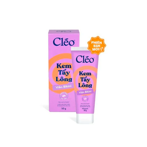Kem Tẩy Lông Bikini Cleo 50g - Sản Phẩm Chuyên Dụng Cho Da Nhạy Cảm, Dưỡng Ẩm Với Khoai Tây & Mật Ong