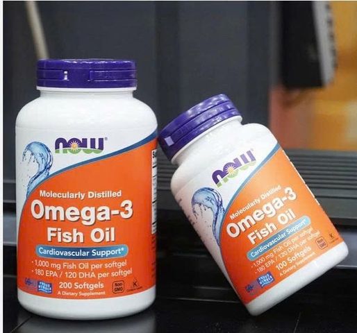 Viên uống NOW Omega 3 Fish Oil 90 viên bổ sung omega