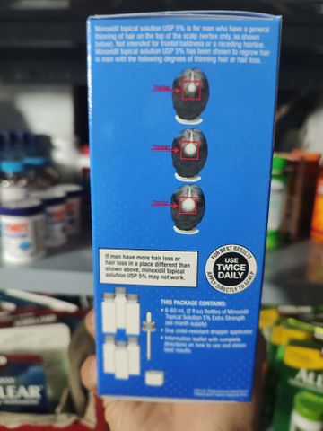 Dạng Serum ( Lỏng ) Kirk-land Minoxidil Hair Thoa ngoài mọc Tóc , mọc Râu ... Dành cho Nam giới