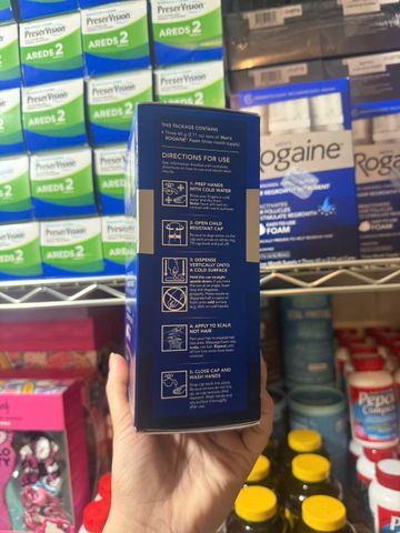 Set 3 Kem mọc râu, tóc Nam Rogaine Minoxidil 5% Foam Dạng Bọt 3x60ml 644612