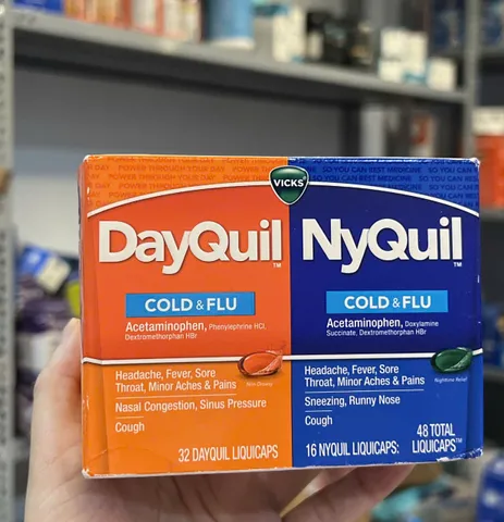DayQuil & NyQuil 24 viên Hàng Mỹ Strength Severe Cold & Flu
