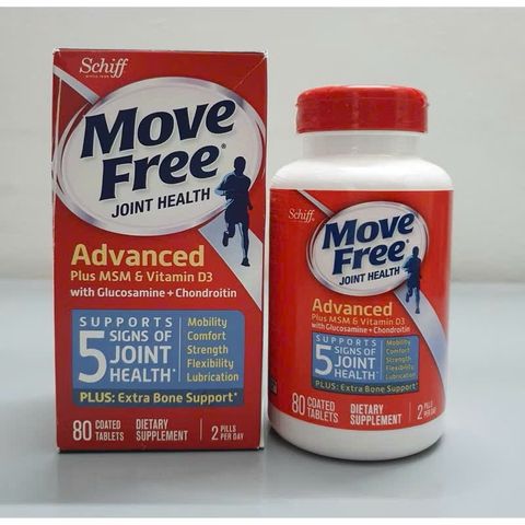 Mỹ nhập khẩu Viên Canxi MoveFree 80v dành cho người trung niên và người cao tuổi