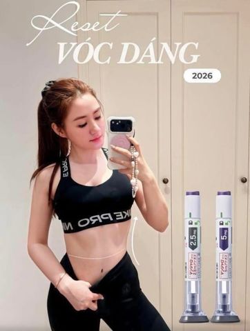 [ Chính Hãng Cao Cấp ] Bút tiêm giảm cân Mounjaro GLP-1 Tirzepatide Nhật Bản - Hỗ trợ kiểm soát cân nặng liều 7,5mg (hộp:2bút)