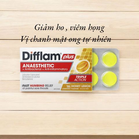 Kẹo ngậm Difflam giảm ho, khan họng từ Úc
