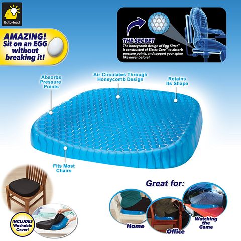 Đệm Lót Ghế Ngồi Silicon 2 Lớp Flex Kèm Túi Vải