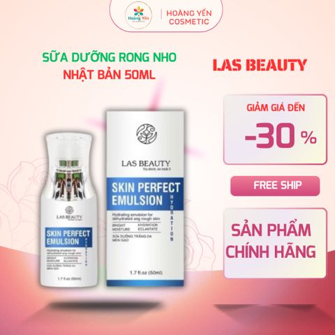 (COMBO 2 CHAI) Sữa Dưỡng Rong Nho Nhật Bản Las Beauty Skin Perfect Emulsion 50ml Dưỡng Trắng, Cấp Ẩm