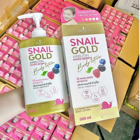 Sữa Dưỡng Thể Body SNAIL GOLG ARBUTIN MIX BERRY Chính Hãng