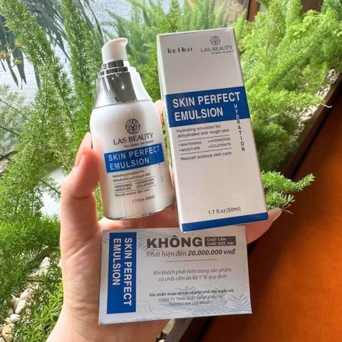 (COMBO 2 CHAI) Sữa Dưỡng Rong Nho Nhật Bản Las Beauty Skin Perfect Emulsion 50ml Dưỡng Trắng, Cấp Ẩm