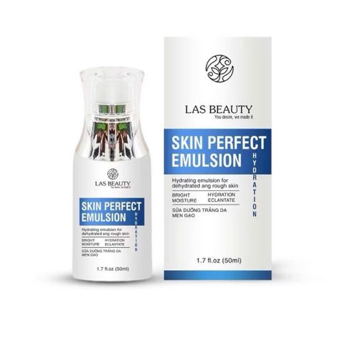 (COMBO 2 CHAI) Sữa Dưỡng Rong Nho Nhật Bản Las Beauty Skin Perfect Emulsion 50ml Dưỡng Trắng, Cấp Ẩm